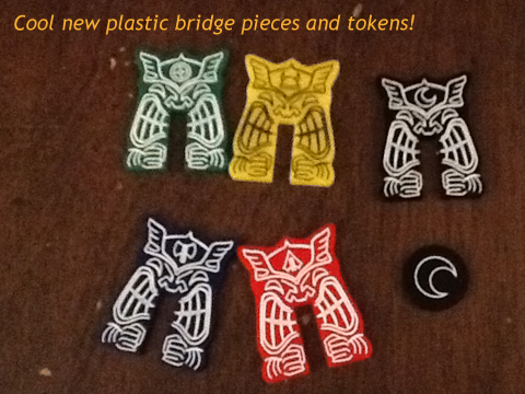Cool new plastic bridge pieces and tokens!